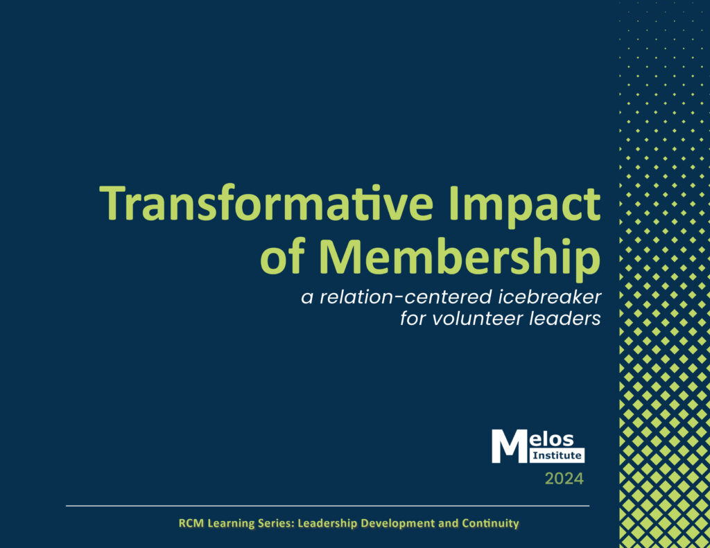 Title page of the "Making the Most of Your Membership" module, providing guidance for new and current members, designed by the Melos Institute, 2024.